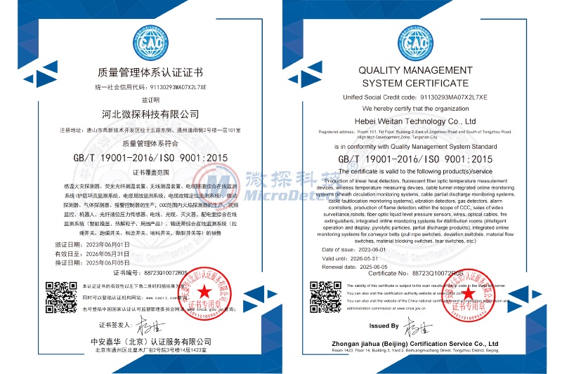 質量管理體系認證證書